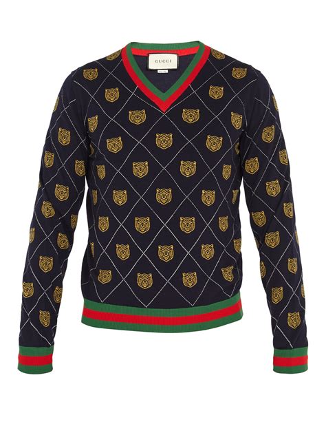 gucci woolen sweater|gucci jumper men's.